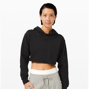 Lululemon NWOT All Yours Cropped Hoodie Black